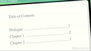 It's really not appropriate for a thesis. Table Of Contents Examples And Format Video Lesson Transcript Study Com