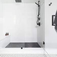 Marble doesn't have to be been there, done that. in this stately home, the mix of pure white and darker black marble makes for a decidedly different look—without feeling too distracting or loud. 10 Walk In Shower Tile Ideas That Will Inspire You