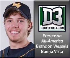 Buena Vista's Wessels Named to D3baseball.com Preseason All-America Team