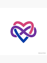 Polyamory symbol in bisexual colors" Pin for Sale by BlatantVoid ...