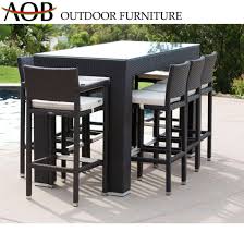Maybe you would like to learn more about one of these? China Contemporary Garden Furniture Rattan Wicker Rectangular Bar Table Stool Sets With Cushion China Outdoor Furniture Home Furniture Set