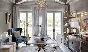 The orange room sets a positive mood, makes one cozy up and encourages bonding over meals. 25 Trendy Gray Home Offices Combining Sophistication With Organization