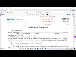 Cererea de înscriere la bacalaureat 2021 poate fi însoțită de cereri de recunoaștere și echivalare a competențelor lingvistice în limbi străine sau a competențelor digitale. Cerere Inscriere Bacalaureat 2020 Completata Electronic Pe Laptop Sau Calculator Youtube