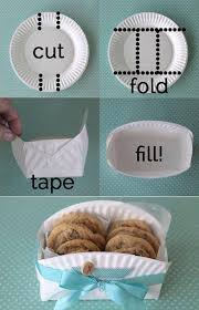 Easy Diy Cookie Basket Made From A Paper Plate It S Always Autumn Diy Cookie Homemade Gifts Diy Gift