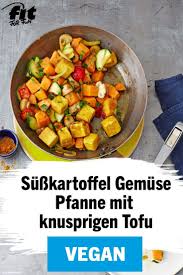 Susskartoffel Tofu Pfanne Mit Knuspercurry Rezept Fit For Fun Rezept Rezepte Susskartoffel Braten Susskartoffel