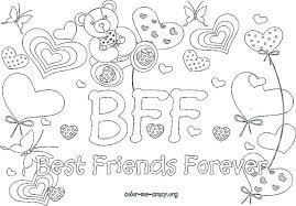 There is the best friend for ever coloring page among other free coloring pages. Best Friend Coloring Pages Teens Bff Coloring Pages Coloring Pages For Girls Heart Coloring Pages