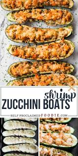 Shrimp Zucchini Boats Dinner Recipes Easy Quick Easy Seafood Recipes Dinner Recipes Crockpot