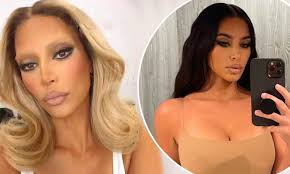 This is not a drill! Kim Kardashian Bleaches Her Eyebrows And Hair Then Instantly Returns To Brunette Daily Mail Online