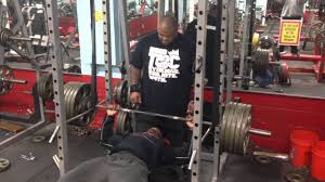 bench press with bands using power rack