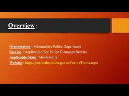 Maharashtra Police Clearance Service Pcs Pcs Mahaonline Gov In Youtube Pcs mahaonline is online dedicated portal for the police verification. maharashtra police clearance service pcs pcs mahaonline gov in