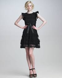 Red Valentino Ruffle Sleeve Lace Dress Shopstyle Shoes Lace Dress With Sleeves Lace Dress Red Valentino Dress