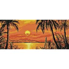 Welcome to free cross stitch & needlework patterns at allcrafts where you can find hundreds of free patterns and projects. Sunset By The Beach Cross Stitch Pattern Shopee Philippines
