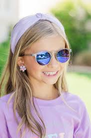 Girls: The Rosa Lavender Floral Earrings