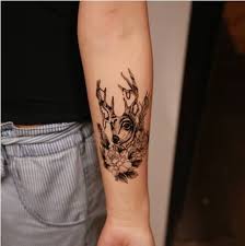 In native american culture, the deer was believed to be a messenger and a representation of. Left Forearm Deer Tattoo For Girls
