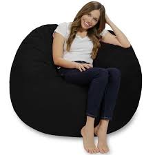 Complete with features, compatibility, and available colors. 4 Bean Bag Chair With Memory Foam Filling And Washable Cover Black Relax Sacks Target