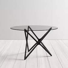Large, extendable dining room tables will seat a whole dinner party, while compact kitchen tables will fit into small apartment spaces. Jaya Glass Dining Table Glass Dining Table Dining Table Table