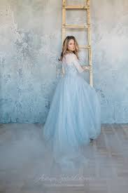 Blue Wedding Dress Tulle Wedding Dress Blue Lace Wedding Etsy Pink Wedding Dresses Grey Wedding Dress Tulle Wedding Dress