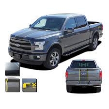 2015 2016 2017 2018 2019 Ford F 150 Decals Borderline Stripes Center Rally Stripe W Outline Vinyl Graphic Kit