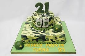 This decoset includes a beige/sand colored military tank and clear barrier. 21st Birthday Cake Designs By Talented Bakers Recommend My