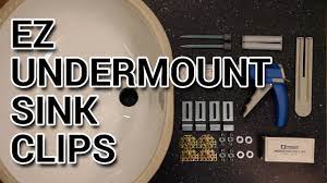 In a kitchen sink is the type of mounting holes for fixtures. How To Install Ez Undermount Sink Clips Strength Test Youtube