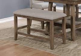 Amina transitional counter height bench, cherry and vintage white. Manning Counter Height Dining Bench
