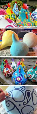 Paisley Chicken Gourds Cute Craft Idea The Whoot Gourds Crafts Chicken Crafts Painted Gourds
