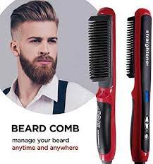 Amazing Offer On Enhanced Ionic Beard Straightener Comb Hair Straightening Brush Instant Stylin Beard Straightening Hair Brush Straightener Straightening Brush