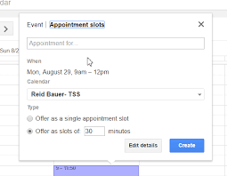 Appointment slots are another way to create specific times where you're available for meetings. Appointment Slots In Google Calendar Teton Science Schools Helpdesk