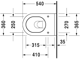Lunettes de toilette originales ou adaptables pour. Starck 3 Toilet Wall Mounted 222509 Duravit