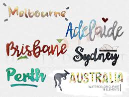 Watercolor Australia Travel Clipart Travel Clipart Clip Art Australia Travel