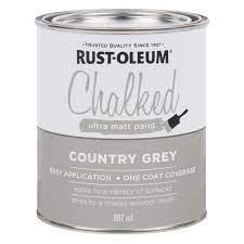 Rust Oleum 887ml Country Grey Chalked Ultra Matt Paint Bunnings Warehouse Rustoleum Chalked Rustoleum Chalk Paint Rustoleum