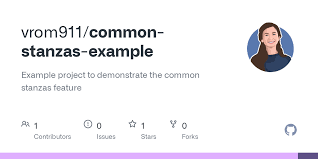 And not a drop of moonlight. Github Vrom911 Common Stanzas Example Example Project To Demonstrate The Common Stanzas Feature