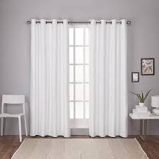 Exclusive Home Curtains 2 Pack London Textured Linen Thermal Grommet Top Curtain Panels Walmart Com White Paneling Home Curtains Grommet Top Curtains