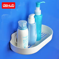 super suction cup seamless bathroom shelf single tier storage rack for shower products pvc corner bathr toiletry storage bathroom wall storage bathroom shelves