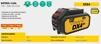 +gen lithion ion battery catapilar : Bateria De Litio 2 0ah 18v Cat Dxb2 Caterpilar