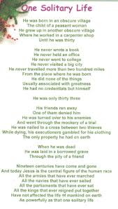 One Solitary Life And The Difference He Made Spiritual Words Inspirational Words Psalms Verses