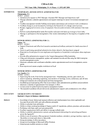 Senior Office Administrator Resume Samples Velvet Jobs