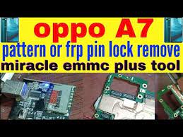 Here you can easily unlock oppo a7 android mobile when forgot password or pattern lock, reset android phone without a password and data . Oppo A7 Cph1901 Pattern Frp Or Pin Lock Remove Without Flashing Miracle Emmc Plus Tool Youtube