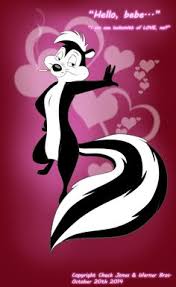You might be playing hard to get, but we both know where this is going to end up, he said, once again invading her space bubble as if she were in a pepe le pew cartoon in which she starred. Pepe Le Pue