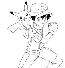 These alphabet coloring sheets will help little ones identify uppercase and lowercase versions of each letter. Coloring Page Pikachu Pikachu And Sacha 9