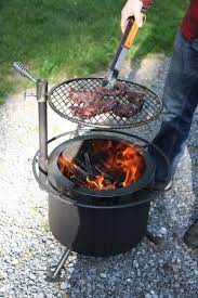 Air flows through the fire pit's bottom grate aiding pellet combustion, and flows through lower outside holes into the heating chamber. Double Flame Smoke Less Firepit Camosse Masonry Supply