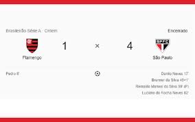 Tricolor leva vantagem contra o time carioca; Sao Paulo Goleia Flamengo Pelo Placar De 4 X 1 No Maracana Portal De Camaqua