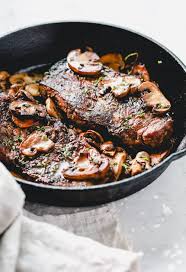 Pat your steak as dry as you can with a paper towel. Pan Seared Steak With Mushrooms Primavera Kitchen