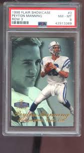 This is the new ebay. 1998 Fleer Flair Row 3 3 Peyton Manning Rookie Rc Psa 8 Graded Football Card
