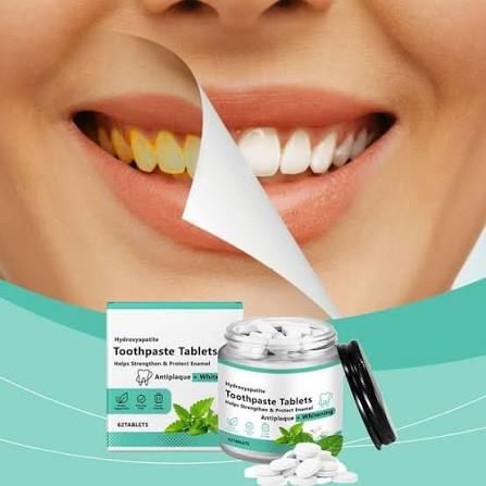 Pasta de dientes masticable, tabletas de pasta de dientes naturales, frasco de vidrio ecológico, sin flúor, hidroxiapatita remineralizante. | Bodega Aurrera en línea