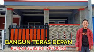 Model teras rumah minimalis modern; Review Biaya Pembuatan Teras Depan Rumah Subsidi Type 30 60 Ii Rumah Idaman Ii Youtube