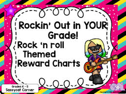 Rock And Roll Rock Star Reward Charts Cards