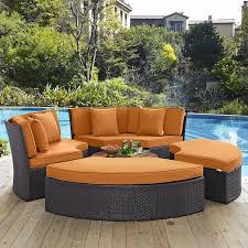 Best round outdoor daybed with canopy of 2021; Modway Furniture Modern Convene Circular Outdoor Patio Daybed Set Eei 2171 Outdoor Daybed Daybed Sets Patio Furniture