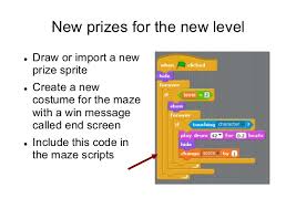 I thought a fun scratch game for right after halloween would be a game that encourages kids to run away from candies and towards some healthy foods! Build A Basic Maze In Scratch V1