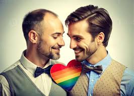 AI generated happy gay couple love Rainbow love 39897771 Stock Photo at  Vecteezy